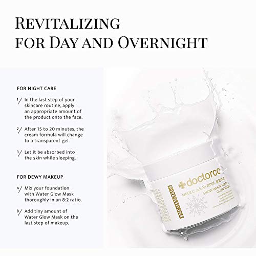DOCTORCOS Snow White Water Glow Mask Cream 3.71 oz Online