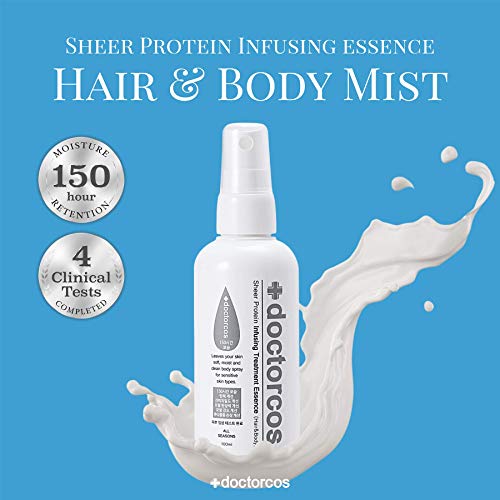 DOCTORCOS Sheer Protein Infusing Treatment Essence (Hair & Body), 3.38 oz